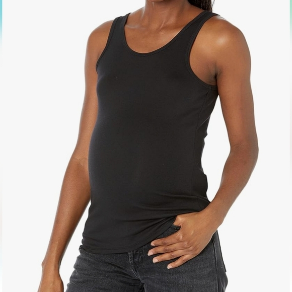 Amazon Essentials Maternity Tank Tops Pack of 2, Black, X-Large - Picture 1 of 6